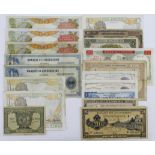 French Indochina (18), 100 Piastres issued 1949 (3), 100 Piastres issued 1945 (2), 20 Piastres