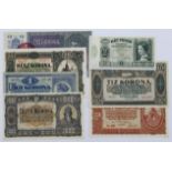 Hungary (7), a group of Uncirculated notes, 2 Pengo dated 1940, 1000 Korona dated 1923, 20 Korona,