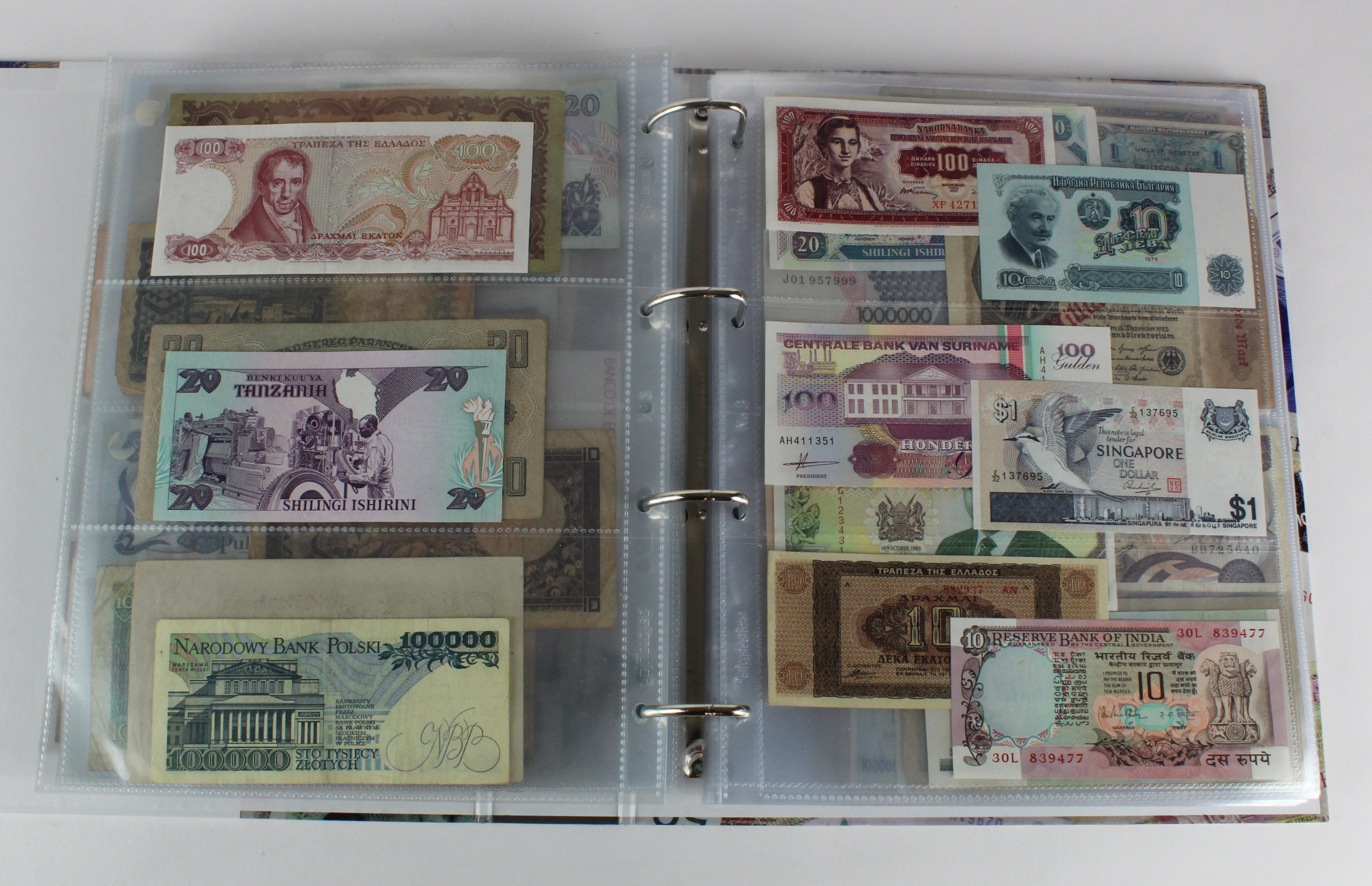 World (250), an album of mixed world notes to include Malta 10 Shillings 1968, Afghanistan 2 - Image 42 of 62