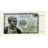 Guinea Bissau 500 Pesos dated 24th September 1975, serial G001 42949 (TBB B103a, Pick3)
