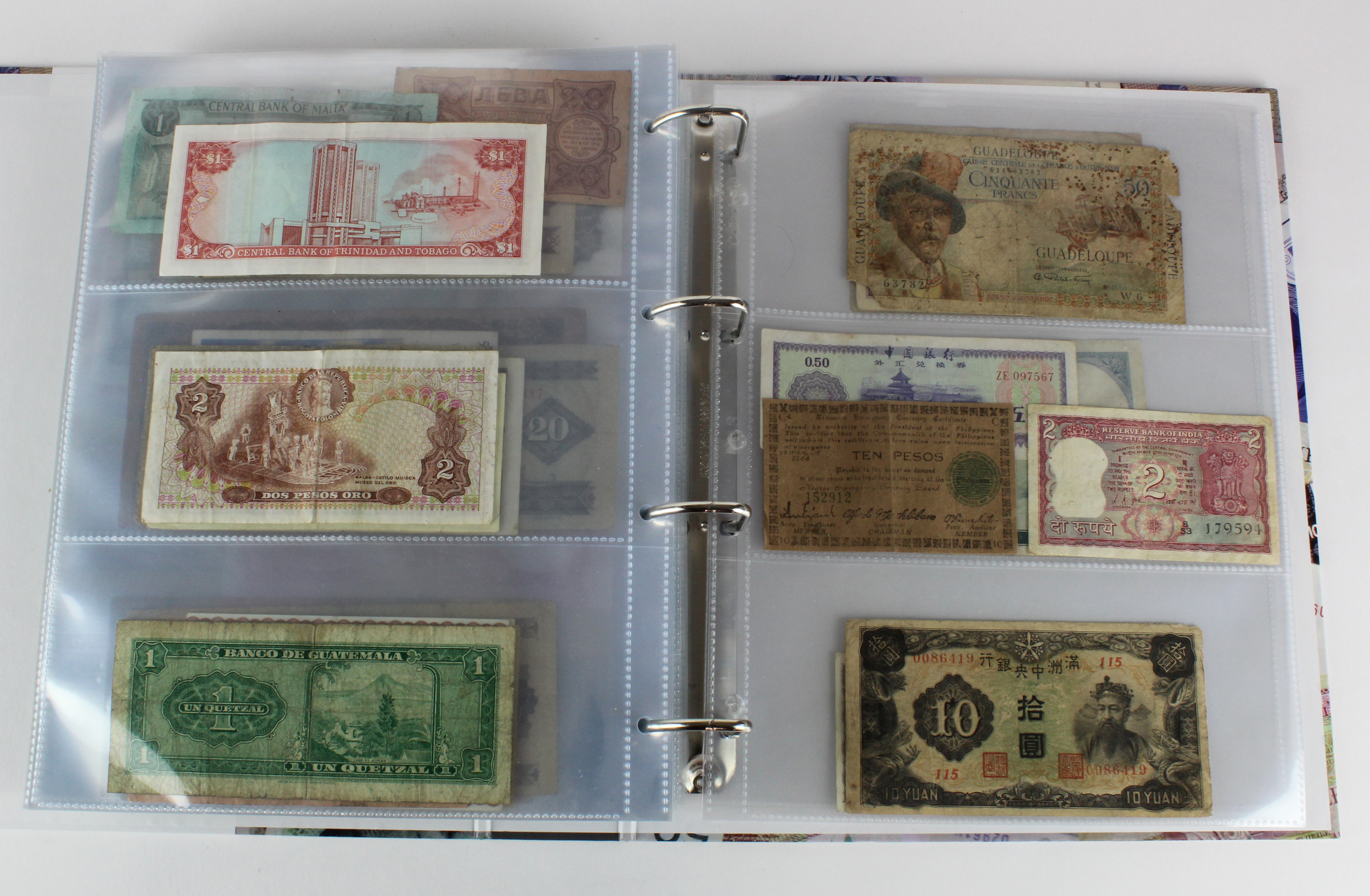 World (250), an album of mixed world notes to include Malta 10 Shillings 1968, Afghanistan 2 - Image 59 of 62