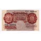 Mahon 10 Shillings (B210) issued 1928, FIRST SERIES note serial Z17 928830 (B210, Pick362a) original