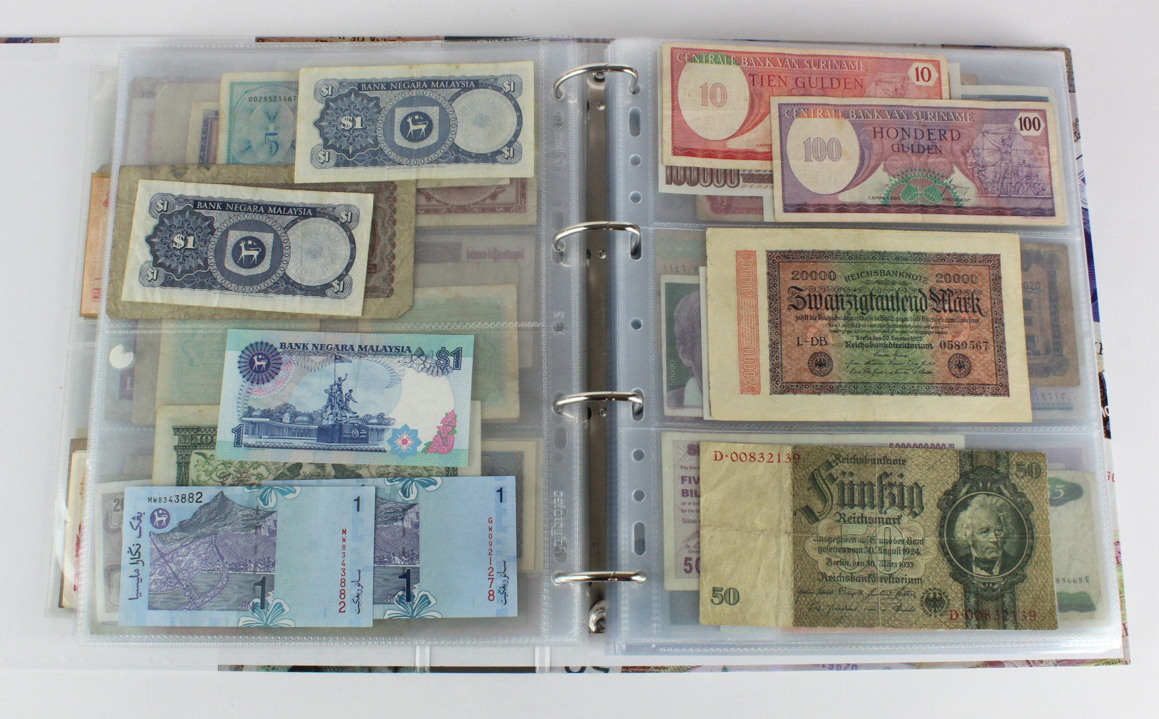World (250), an album of mixed world notes to include Malta 10 Shillings 1968, Afghanistan 2 - Image 20 of 62