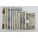 France (9), a collection of large notes comprising 1000 Francs (2) dated 1914 & 1917 (Pick67g), 1000