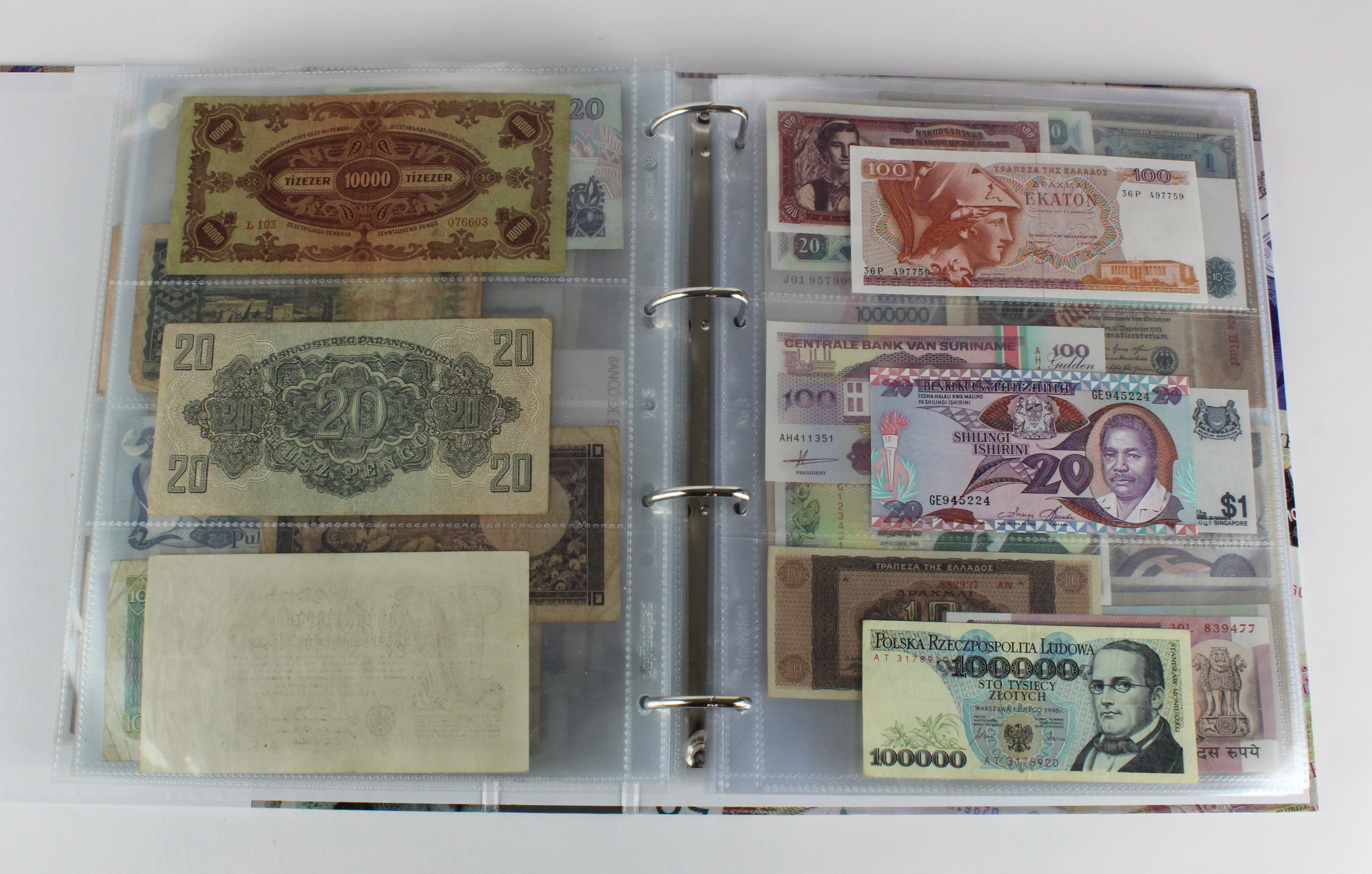 World (250), an album of mixed world notes to include Malta 10 Shillings 1968, Afghanistan 2 - Image 41 of 62