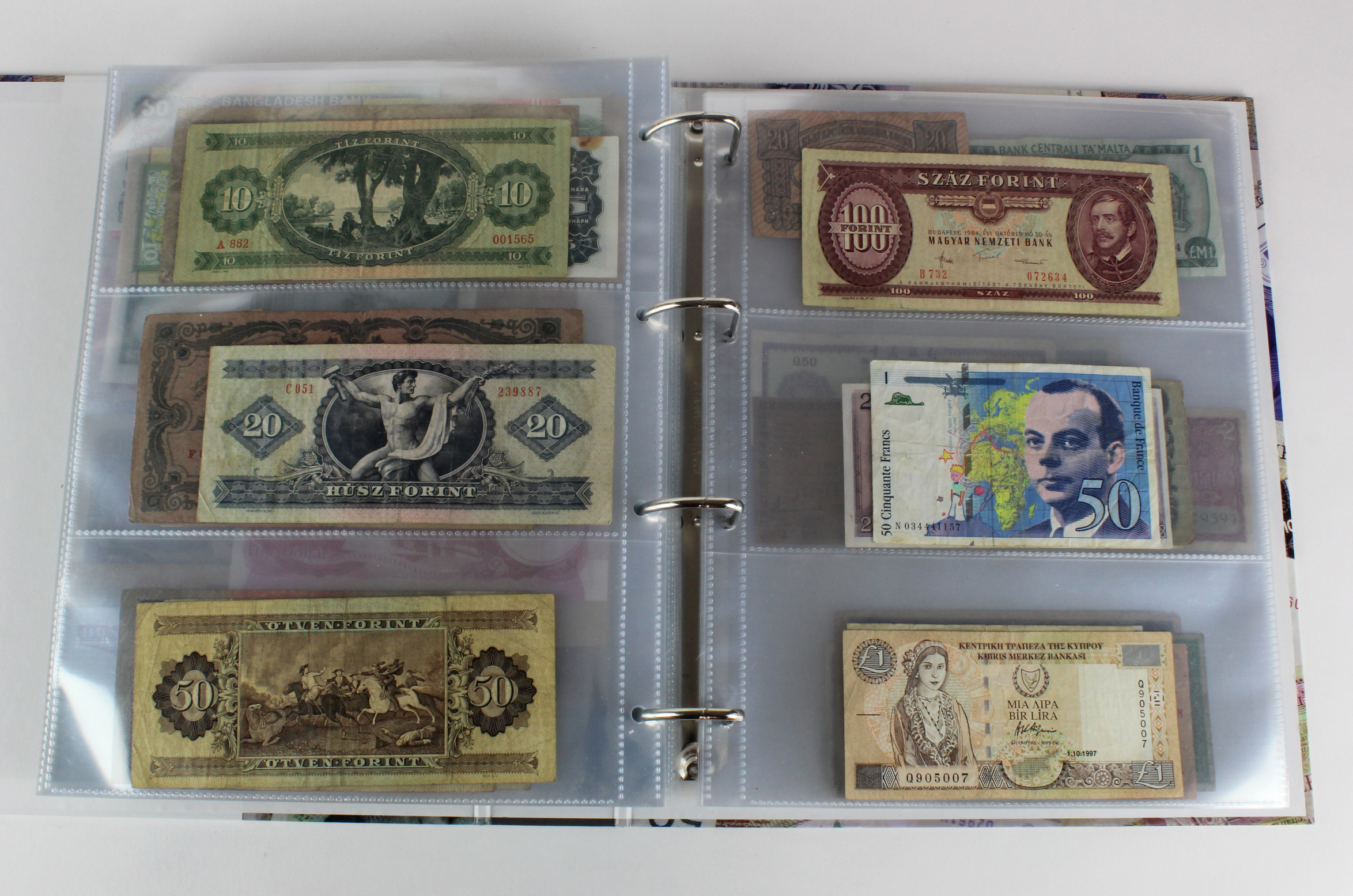World (250), an album of mixed world notes to include Malta 10 Shillings 1968, Afghanistan 2 - Image 54 of 62