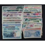 Indonesia (34), including 1 Rupiah dated 1951, 10000 Rupiah (4) dated 1964, 1979, 1985 & 1992,