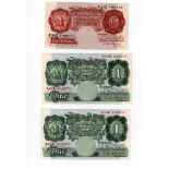 O'Brien (6) Britannia issues 10 Shillings (1) issued 1955 (B271, Pick368c), 1 Pound (5) issued