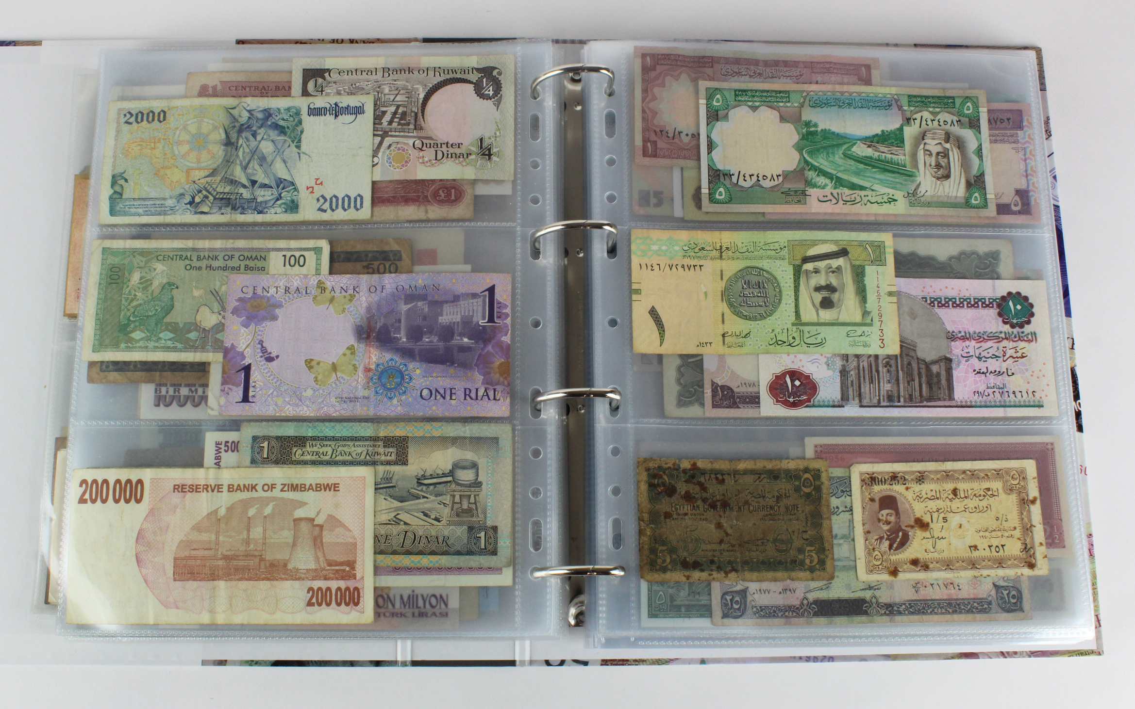 World (250), an album of mixed world notes to include Malta 10 Shillings 1968, Afghanistan 2 - Image 24 of 62