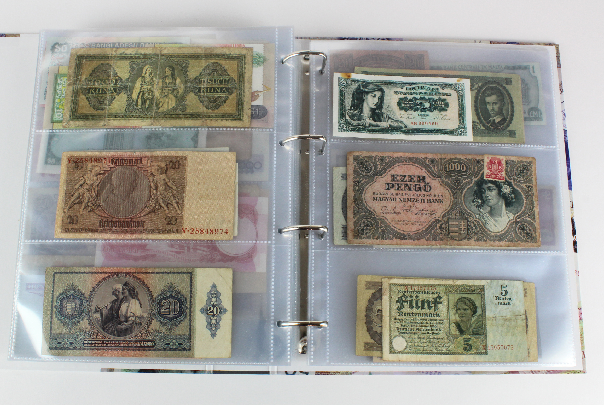 World (250), an album of mixed world notes to include Malta 10 Shillings 1968, Afghanistan 2 - Image 52 of 62