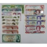 British Commonwealth (14), Queen Elizabeth II portraits, comprising Bahamas 3 Dollars 1984, Belize 2