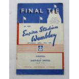 Football programme - Arsenal v Sheffield United 25th April 1936 FA Cup Final at Wembley