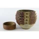 Bernard Rooke (b. 1938) Studio Pottery stoneware bowl, makers mark to side, height 14.5cm,