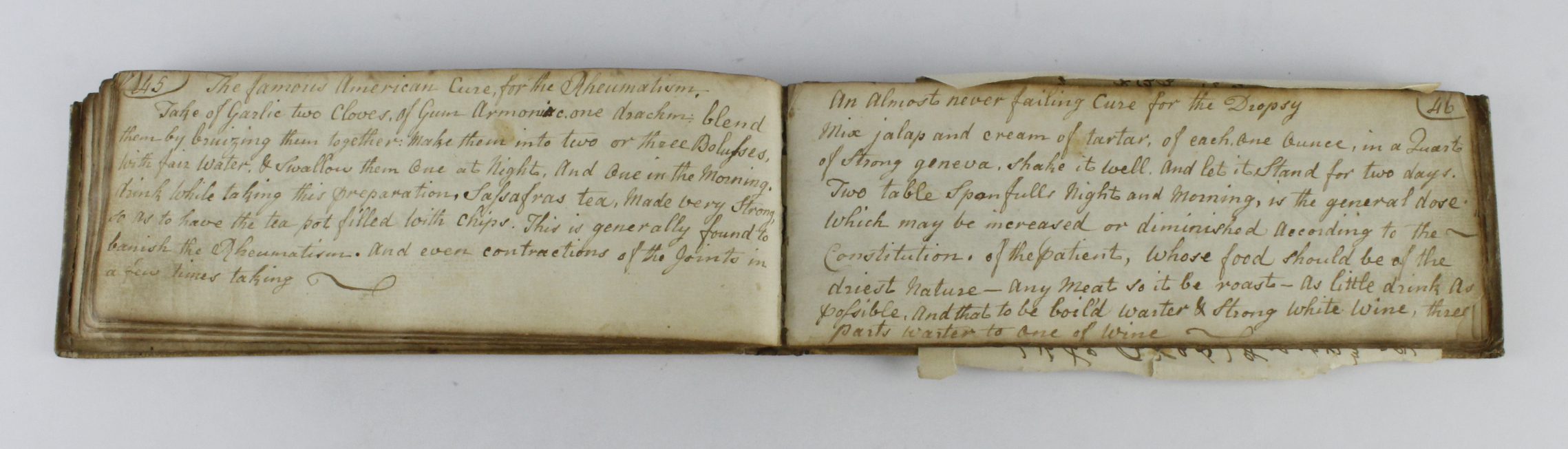 Manuscript recipe and ailments book, circa mid 18th Century, ninety manuscript leaves (approx.), - Image 4 of 4