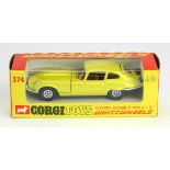 Corgi Toys, Whizzwheels, no. 374 '4.2 Litre Jaguar E Type 2+2', yellow, contained in original box