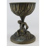 Victorian (probably) bronze small centre- piece has traces of verdigris on it.