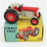 Corgi Toys, no. 50 'Massey Ferguson 65 Tractor' (red & white), contained in original box