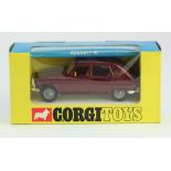 Corgi Toys, no. 260 'Renault 16', maroon body with mustard yellow interior, contained in original