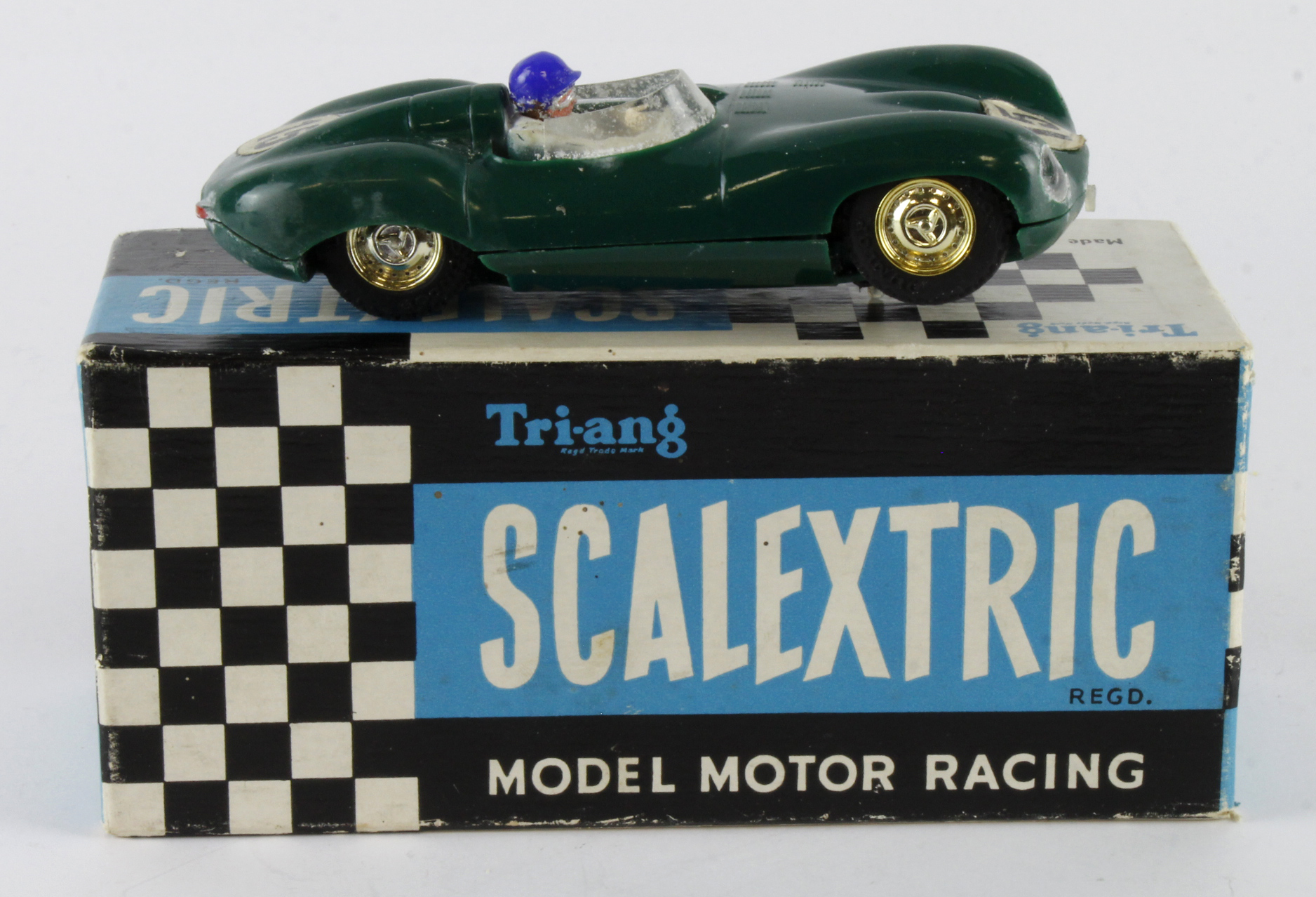 Scalextric (Triang) model racing car 'Lister Jaguar (MM/C56)', contained in original box