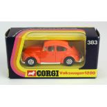 Corgi Toys, Whizzwheels, no. 383 'Volkswagen 1200', orange, contained in original box