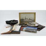 Captain Albert Nathaniel Field personal items including British Passport, engraved salver,