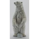 Royal Copenhagen porcelain figure, depicting a standing polar bear (no. 351), makers marks to