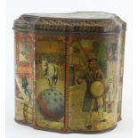 Huntley & Palmers circus themed biscuit tin, height 16cm approx.