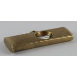 9ct Gold cigar cutter, length 52mm approx., total weight 11.5g approx.