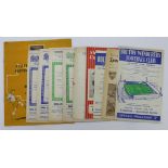 Football programmes - Bolton Wanderers various games inc overseas, c1955-1964 (10)