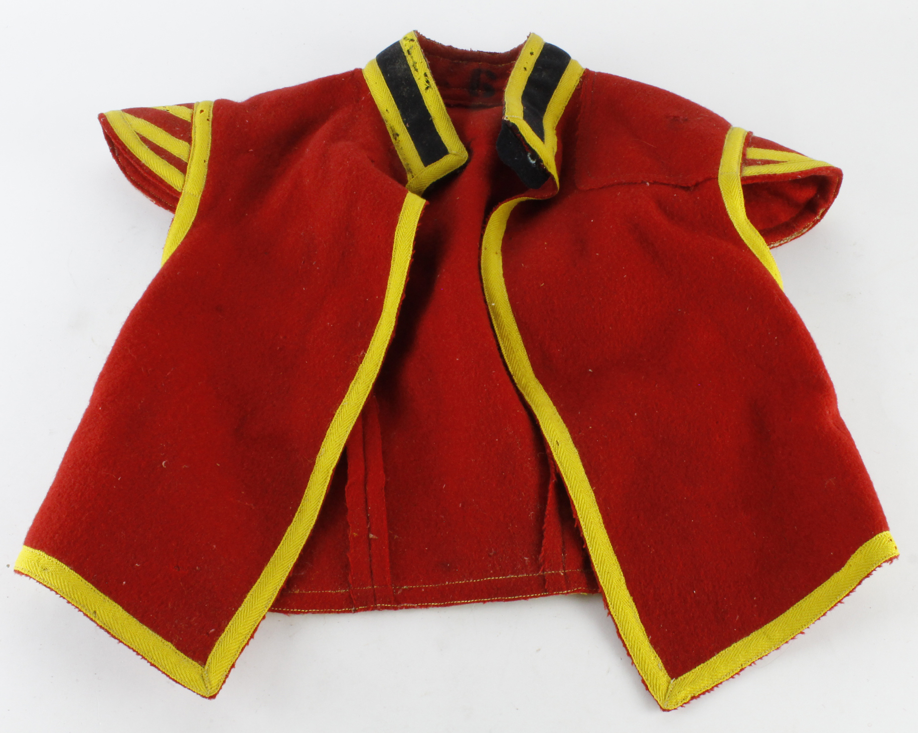 Royal West African Frontier Force Zouave jacket for a Drummer. Moth damage  a/f