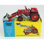 Corgi Toys, no. 69 'Massey Ferguson 165 Tractor with Shovel', red & grey body, no driver,