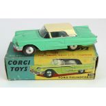 Corgi Toys, no. 214 'Ford Thunderbird', green with cream roof, contained in original box
