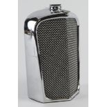 Ruddspeed. A Ruddspeed Ltd chrome car radiator grill decanter 'Jaguar SS', no makers stamp, height