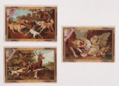 Trade cards, Liebig, Paintings from the Louvre, ref S182, French issue set (set, 6 cards) (gd) (6)