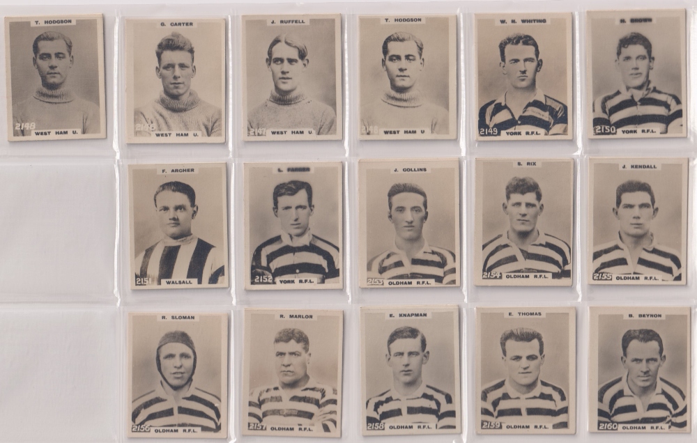 Cigarette cards, Phillips, Footballers (All Address, Pinnace) nos 2101-2200, (complete run of all - Image 5 of 8