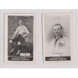 Cigarette card, Football, Cohen, Weenen, Heroes of Sport, two type cards, G.F. Wheldon & W. Purviss,