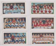 Trade cards, Soccer Bubble Gum, Soccer Teams No 1 Series, 'T' size (set, 48 cards) (vg)