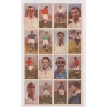 Trade cards, Sunnyvale, Football Series, uncut sheet containing full set of 16 cards (vg)