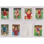 Trade stickers / Autographs, FKS Soccer Stars 1977-78, a collection of 107 signed stickers all