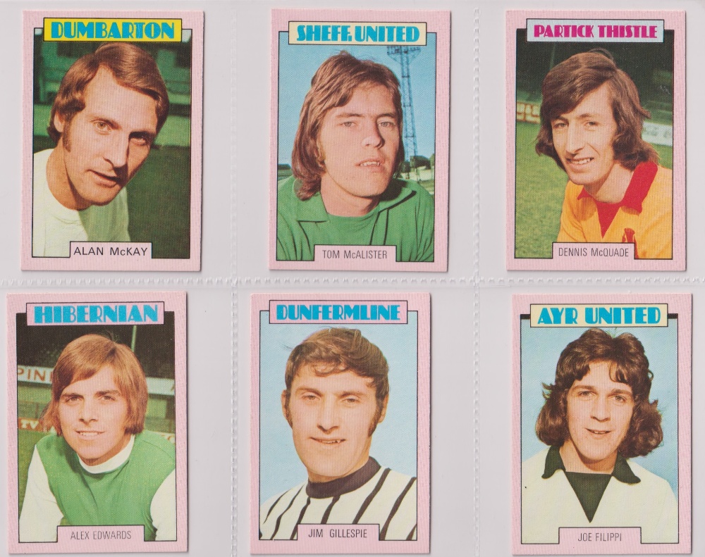 Trade cards, A&BC Gum, Footballers (Red back, Scottish, 1-90) (set, 90 cards) (a few with light - Image 7 of 30