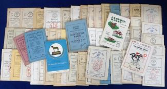Horseracing, a collection of 50+, mostly 1950's, Irish racecards, various tracks inc. Phoenix