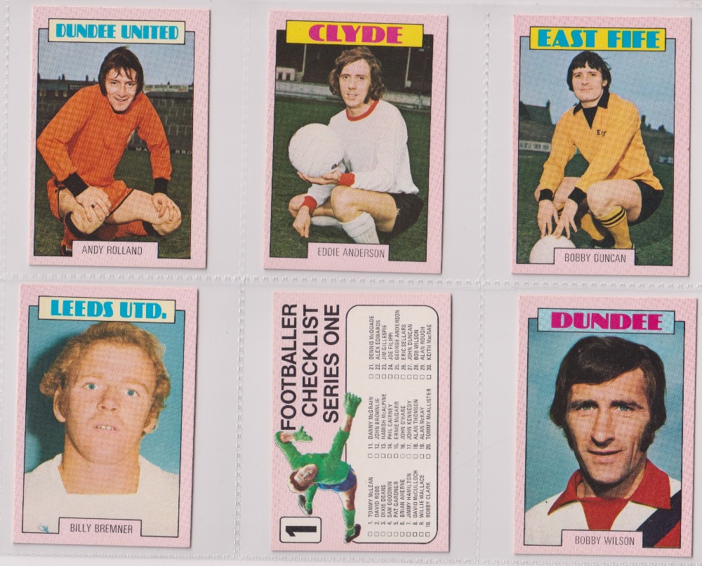 Trade cards, A&BC Gum, Footballers (Red back, Scottish, 1-90) (set, 90 cards) (a few with light - Image 17 of 30