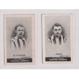 Cigarette card, Football, Cohen, Weenen, Heroes of Sport, two type cards, J. Hernie & M. Ferguson,