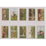 Cigarette cards, Gallaher, Footballers in Action (set, 50 cards) (vg)