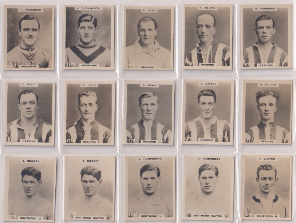 Cigarette cards, Phillips, Footballers (All Address, Pinnace) nos 1701-1800, (complete run of all - Image 7 of 9