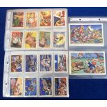 Trade cards, De Beukelaer, 3 sets, Fairy Tales P' size (4 cards), Gulliver's Travels (125 cards) &