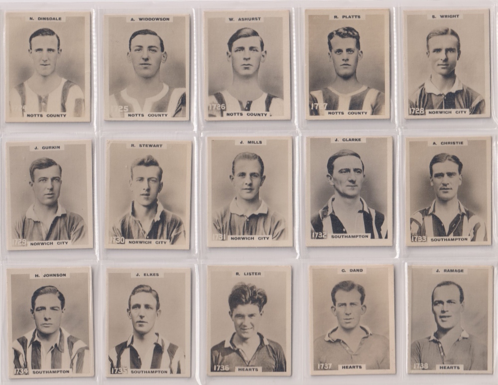 Cigarette cards, Phillips, Footballers (All Address, Pinnace) nos 1701-1800, (complete run of all - Image 4 of 9