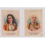 Tobacco silks, USA, ATC, Rulers of the Balkans & Italy, 'P' size (set, 10 silks, all inscribed '