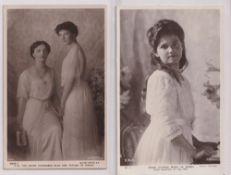 Postcards, Russian Royalty, two RP's, The Grand Duchess Olga & Tatiana of Russia, Rotary 9595E &