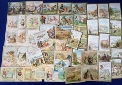 Trade cards, Huntley & Palmers, a collection of 50+ cards from various series inc. Aviation (2),